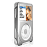 iSkin �tui Evo4 Duo argent pour iPod classic 160 Go