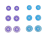 Embouts pour �couteurs intra-auriculaires T'n'b Mauve et Bleu