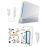 Pack pour jouer � 2 : Console Nintendo Wii + Jeux Wii Sports et Wii Play + 2 Wiimote + 2 Nunchuk