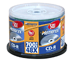 Memorex CD-R 80 min x 50