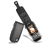 Nor�ve Etui luxe en cuir noir Tradition pour Samsung SGH-D900