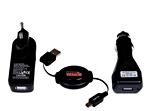 Just Mobile Kit de Chargement 3 en 1 pour PDA