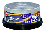 Memorex CD-R 80 min x 25