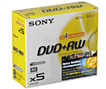 Sony DVD+RW 4,7 Go x 5