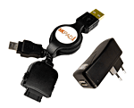 Zip-Linq kit alimentation USB + c�ble alimentation/transfert pour Creative Zen Vision M, Zen V et Zen V Plus