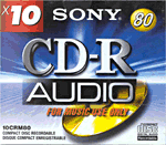 Sony CD-R audio 80 min x 10
