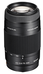 Sony DT 75-300 mm f : 4,5-5,6