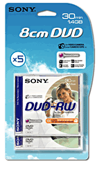 Sony DVD-RW 1,4 Go (x5)