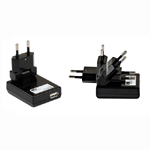 T'nB chargeur secteur USB pliable noir