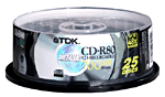 TDK CD-R Metallic 80 min x 25