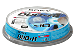 Sony DVD+R 4,7 Go x 10