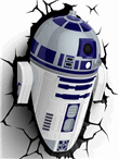 Lámpara decorativa pared 3D Star Wars R2-D2