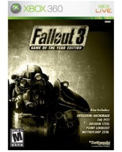 fallout 3 game of the year xbox 360