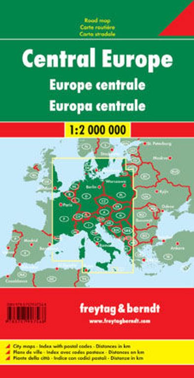 Europa Central Mapa De Carreteras Freytag U0026 Bernd