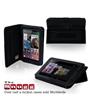 SNUGG Housse étui Asus Nexus 7 en Cuir Noir - Fonction Support et Sangle élastique