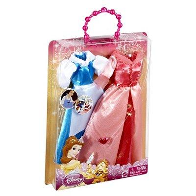 Mattel - Vtements pour poupe - Princesses Disney : Robes paillettes Belle pour 20