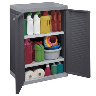 Armoire basse Harmony gris anthracite pour 130