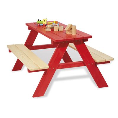 PINOLINO Nicki - Set de table et chaises enfant pour 4, rouge pour 83