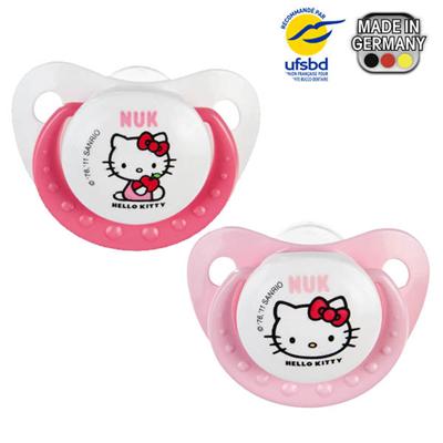Nuk - 2 Sucettes physiologiques silicone Hello Kitty - T01 pour 12
