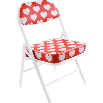 Present Time - Chaise retro Coeurs rouge pour 56