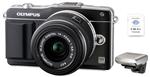Olympus PEN E-PM2 Noir + Obj. Olympus M Zuiko Digital ED 14 - 42 mm f/3.5 - 5.6 II R Noir + Flash  FL-LM1 + Carte Toshiba SDHC FlashAir 8 Go