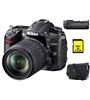 Nikon D7000 + Obj. Nikon AF-S DX VR ED 18 - 105 mm f/3.5 - 5.6 série G + Kit : Fourre-tout Nikon CFEU05 + Carte SDHC 8 Go + Poignée MBD11