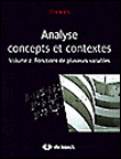Analyse, concepts et contextes