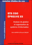 Annales études de cas, BTS CGO épreuve 5