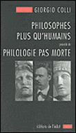 Philosophes plus qu’humains