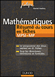 Mathématiques, MPSI-MP