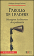 Paroles de leaders&nbsp;-&nbsp;Philippe-Joseph Salazar