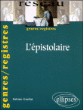 L'épistolaire&nbsp;-&nbsp;Sabine Gruffaut