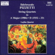 Ildebrando Pizzetti&nbsp;-&nbsp;Quatuors à cordes en la majeur