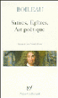 Satires Epitres L'Art poétique&nbsp;-&nbsp;Nicolas Boileau