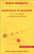 Expérience et pauvreté&nbsp;-&nbsp;Walter Benjamin