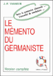 Le mémento du germaniste&nbsp;-&nbsp;Jean-Pierre Vasseur