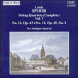 Louis Spohr&nbsp;-&nbsp;Quatuor à cordes en mi mineur N°11 / op.43...