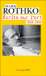 Ecrits sur l'art 1934-1969&nbsp;-&nbsp;Mark Rothko