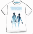 Tee Shirt&nbsp;-&nbsp;Tee-Shirt homme Tron - Daft Punk - Blanc - Taille Large - Exclusivité Fnac