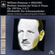 William Primrose, Johannes Brahms, Paul Hindemith&nbsp;-&nbsp;Sonates pour violon et piano N°1 et N°2, opus 120