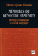 Mémoires du génocide arménien&nbsp;-&nbsp;Janine Altounian