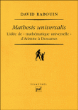 Mathesis universalis&nbsp;-&nbsp;David Rabouin