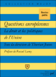Questions européennes&nbsp;-&nbsp;Thurian Jouno