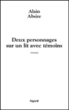 Deux personnages sur un lit avec témoins&nbsp;-&nbsp;Alain Absire