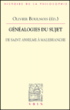 Généalogies du sujet de Saint Anselme à Malebranche&nbsp;-&nbsp;Olivier Boulnois