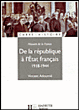 De la République à l'Etat français&nbsp;-&nbsp;Vincent Adoumié