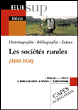 Les sociétés rurales 1830-1930