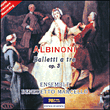 Tomaso Albinoni&nbsp;-&nbsp;Ballets, Opus 3 N°1-12 pour 2 violons, violoncelle et clavecin
