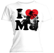 Michael Jackson&nbsp;-&nbsp;Tee-shirt femme I heart MJ - Blanc - Taille Large