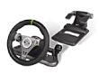 Volant sans fil pour Xbox 360 MadCatz&nbsp;-&nbsp;Volant + pédalier sans fil 2,4 Ghz, support-cuisses pour le volant, vecteur antidécollement des pédales lors des accélérations